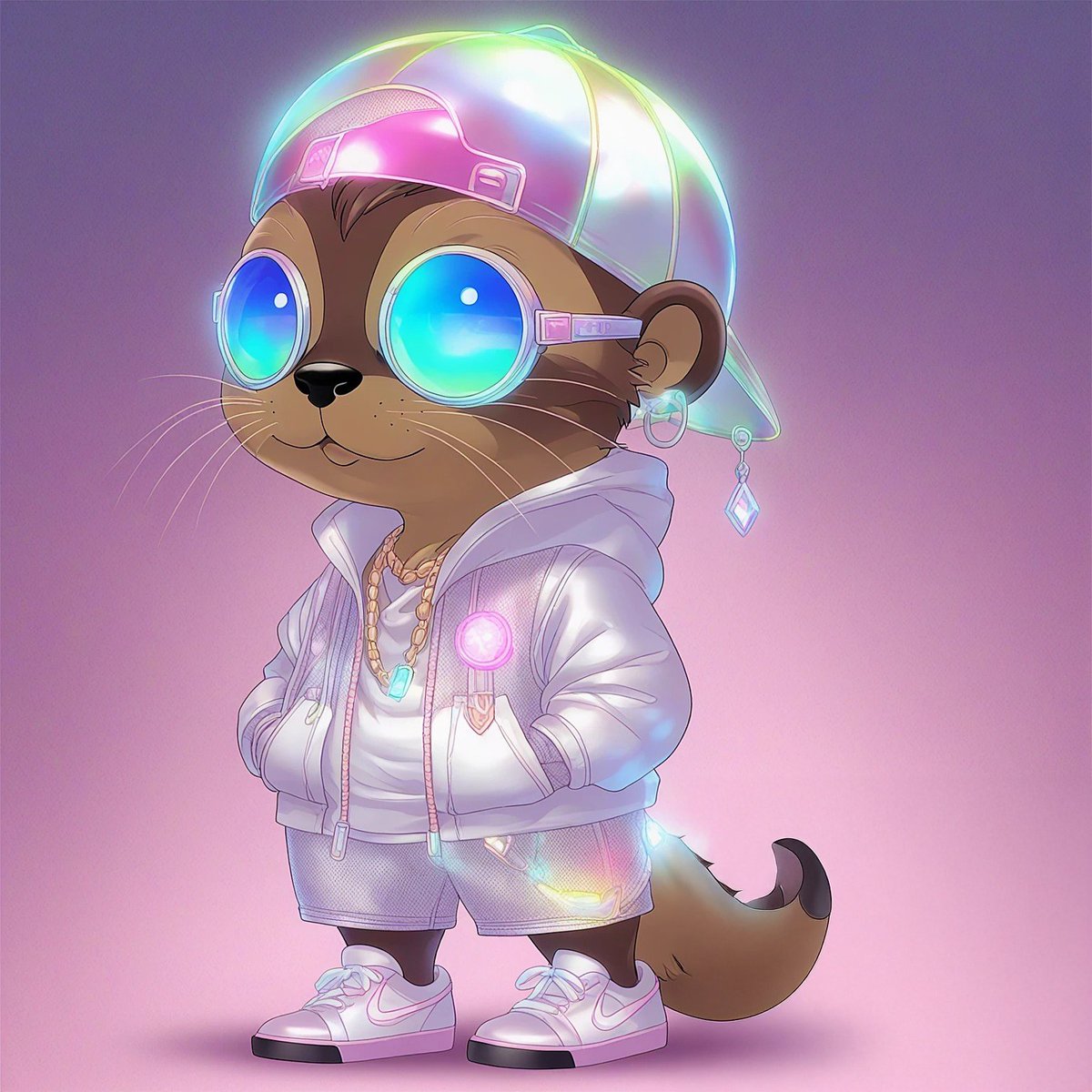 Otter_Boo's tweet photo. Neon Prism Otter
⚡️ Cyber glow meets street flow.
Neon Prism Otter is HERE to electrify your collection!
Your future rave BFF just landed 👾
➡️ https://t.co/ib7pdwtlGO
#cyberpunkstyle #glowup #otterart #neoncore #futurism #NFTdrop #vaporwave https://t.co/LIXBwtFTpN