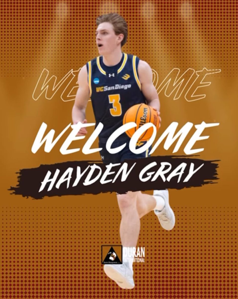 Duran International Sports Management (@duranmanagement) on Twitter photo 🚨<a href="/UCSDmbb/">UC San Diego Men’s Hoops</a> standout <a href="/Hayden3gray/">Hayden gray</a> is joining the family of <a href="/DuranManagement/">Duran International Sports Management</a>.
2025 NCAA DI Naismith Men's Defensive Player of the Year Finalist also led the country in total steals with 110, averaging 3.1spg.
Welcome🤝✊🏽 🚨<a href="/UCSDmbb/">UC San Diego Men’s Hoops</a> standout <a href="/Hayden3gray/">Hayden gray</a> is joining the family of <a href="/DuranManagement/">Duran International Sports Management</a>.
2025 NCAA DI Naismith Men's Defensive Player of the Year Finalist also led the country in total steals with 110, averaging 3.1spg.
Welcome🤝✊🏽