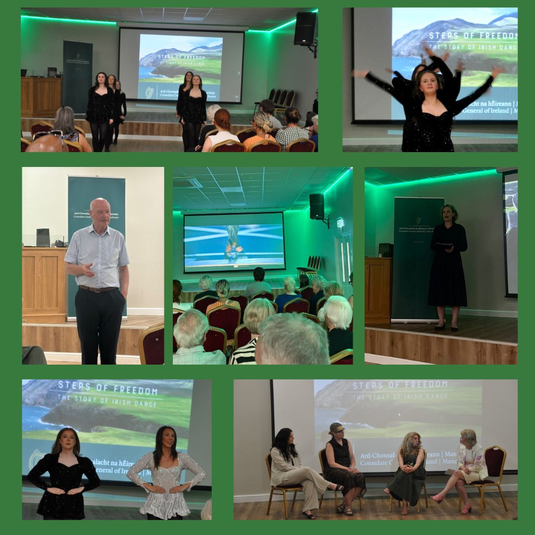 A fantastic evening in Huddersfield Irish Centre with a screening of Steps of Freedom, live dance from Cassidy School of Irish Dance, and a great discussion on Irish dance in the North of England — past, present, and future.