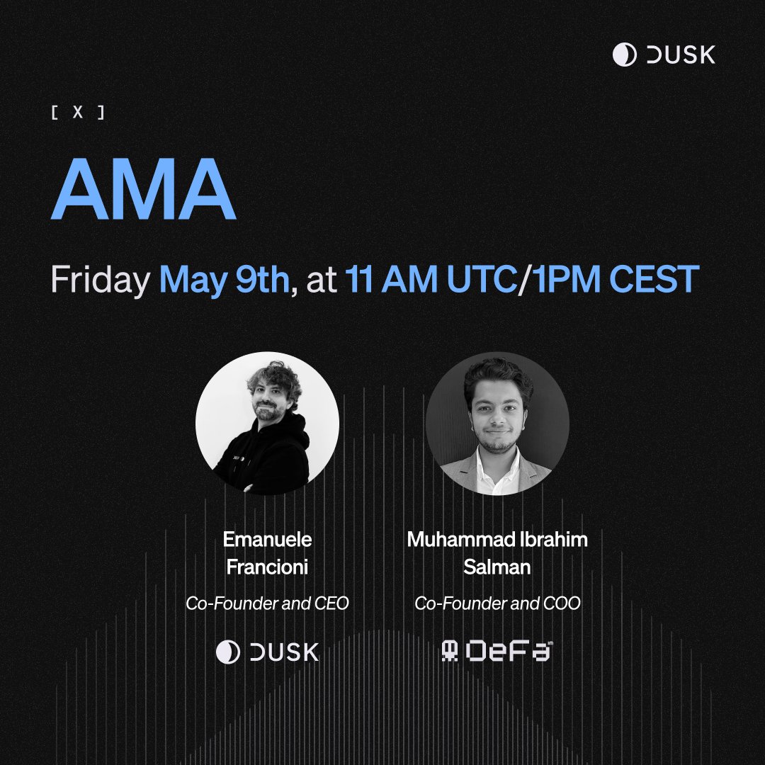 AMA with <a href="/defaprimitive/">DeFa | Decentralized Factoring 👾</a> on Friday.

DeFa was built by InvoiceMate, who are a fellow RegDeFi protocol focused on bringing invoicing on-chain. 

While our focus is normally on assets and trading, we are excited to hear about another section of RWAs and the work they are doing.

📆