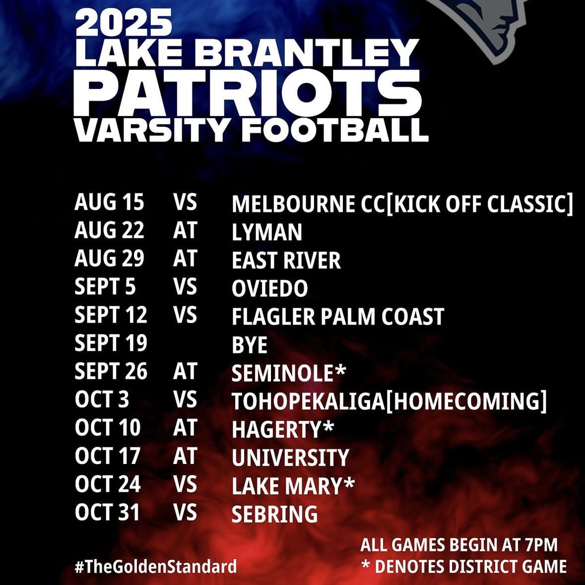2025 Football schedule‼️#NewEra