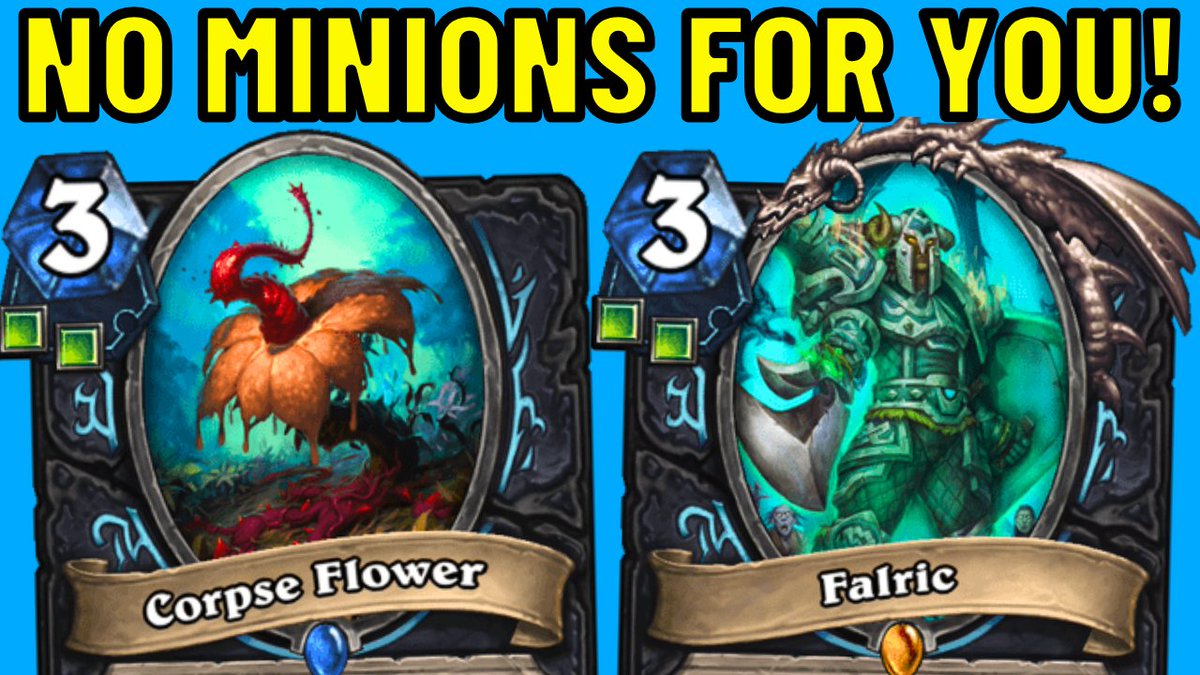 Today we're making the opponent's minions UNPLAYABLE with the help of Corpse Flower! Check it out: 

youtu.be/tEwP3Ly-s60
