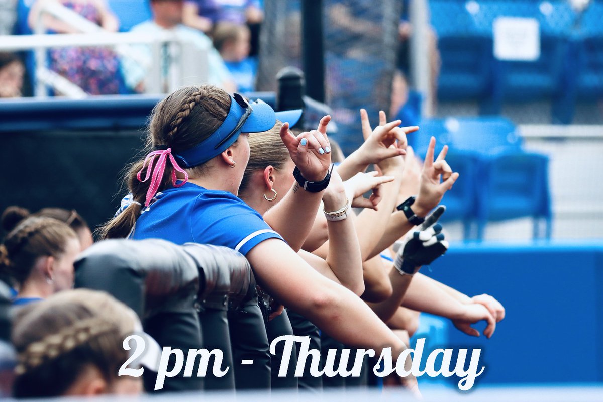 Wondering when we play in the conference tournament?
Glad you asked! 
It’s 2 pm Thursday in Bloomington! Ⓜ️