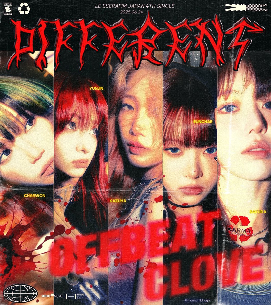 4th japanese single 'different'. #LE_SSERAFIM