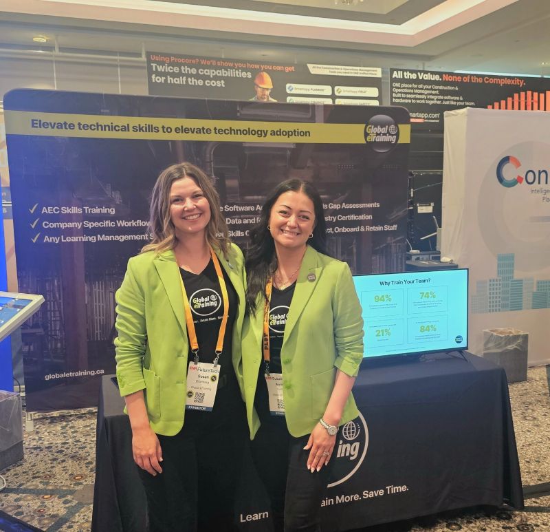 GlobalETraining's tweet image. It&apos;s day 2️⃣ of #ENRFutureTech!

Stop by the Global eTraining booth and say hello to CCO and Founder Susan Brattberg, and eTraining Strategist Aarin Curtis! Make sure to ask if they have any of those Canadian maple cookies left 😉