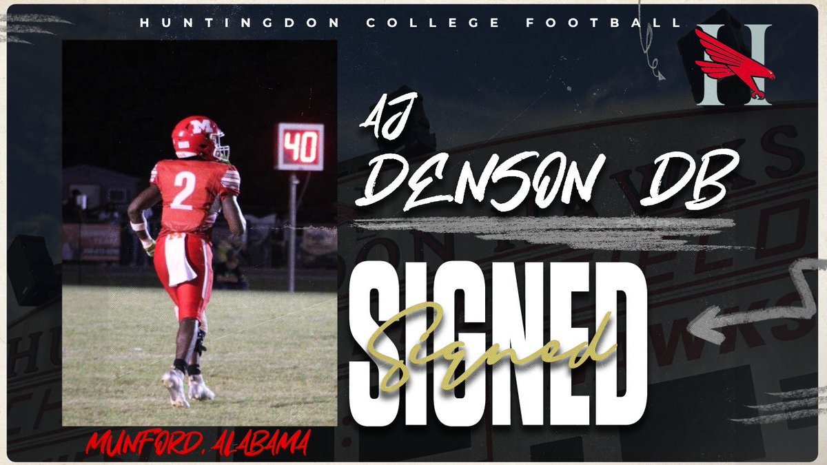 Welcome to the nest, AJ Denson! 

DB from Munford, AL! #WHOOP