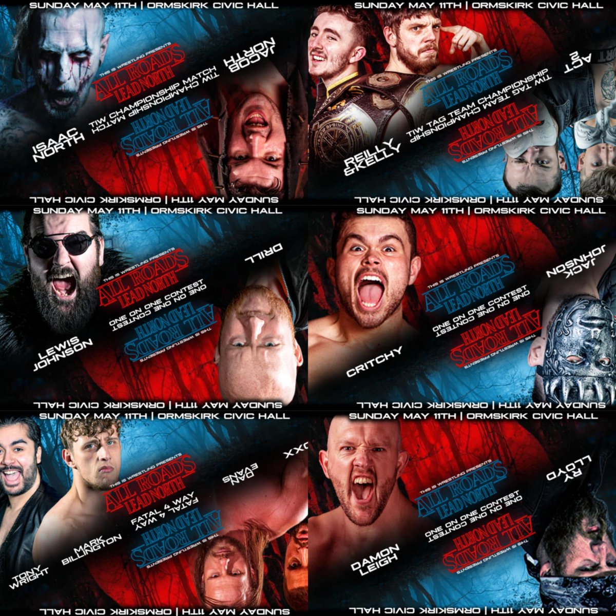 "LIVE WRESTLING THIS SUNDAY IN ORMSKIRK!

See exciting, family action from global wrestling Superstars

2.25pm sunday Tickets from £7

ALL ROADS LEAD NORTH

ringsideworld.co.uk/events.php?id=…