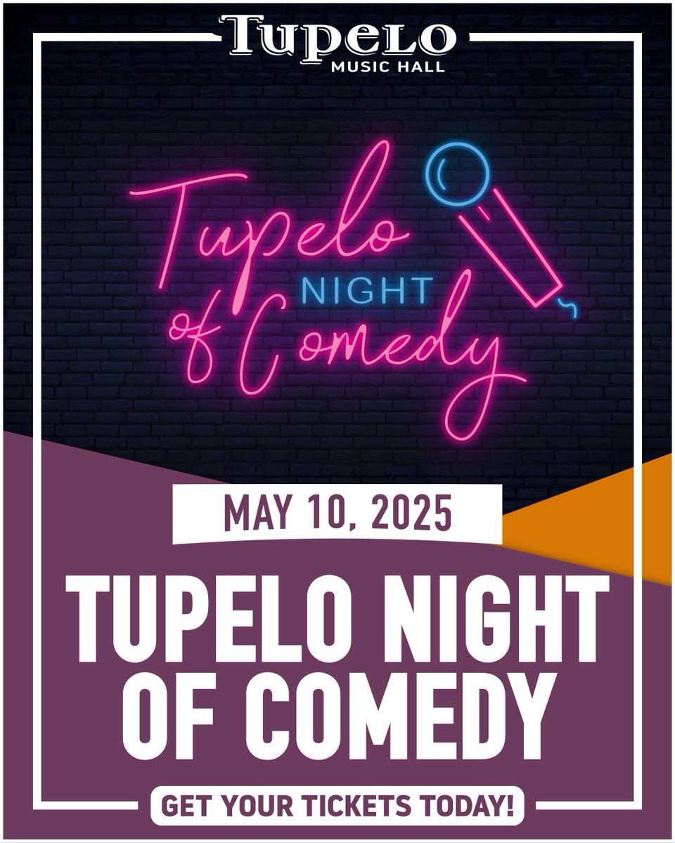 See you all this Saturday for May's Tupelo Night of Comedy, featuring Paul D'Angelo, Dan Donahue, &amp; Dustin Pueschel! This is going to be a funny night, so bring your friends and loved ones and join us! ow.ly/LCgy50VOukM