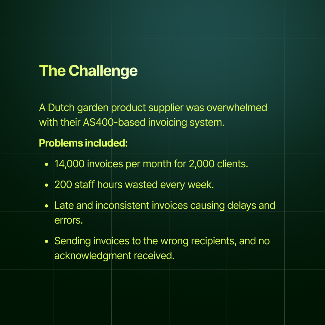 nalashaa's tweet image. 14,000 invoices. 200 hours/week. One smart solution.

A Dutch supplier transformed its invoicing chaos with RPA + AS400—cutting costs by 90% and boosting accuracy to 95%.

📄 See how automation made the difference.
🔗: nalashaa.com/portfolio/auto…

#RPA #AS400 #InvoiceAutomation