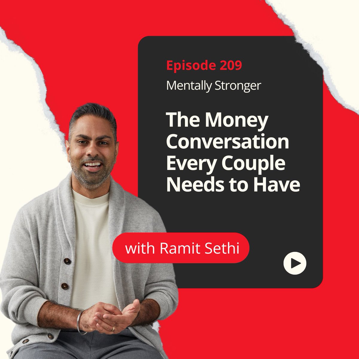 AmyMorinLCSW's tweet image. Money is the #1 source of conflict in marriages.
Research shows these conflicts predict divorce more than any other factor. 🫤
Listen to my conversation with @ramit on the Mentally Stronger podcast to stop fighting over money -
podcasts.apple.com/us/podcast/209…
