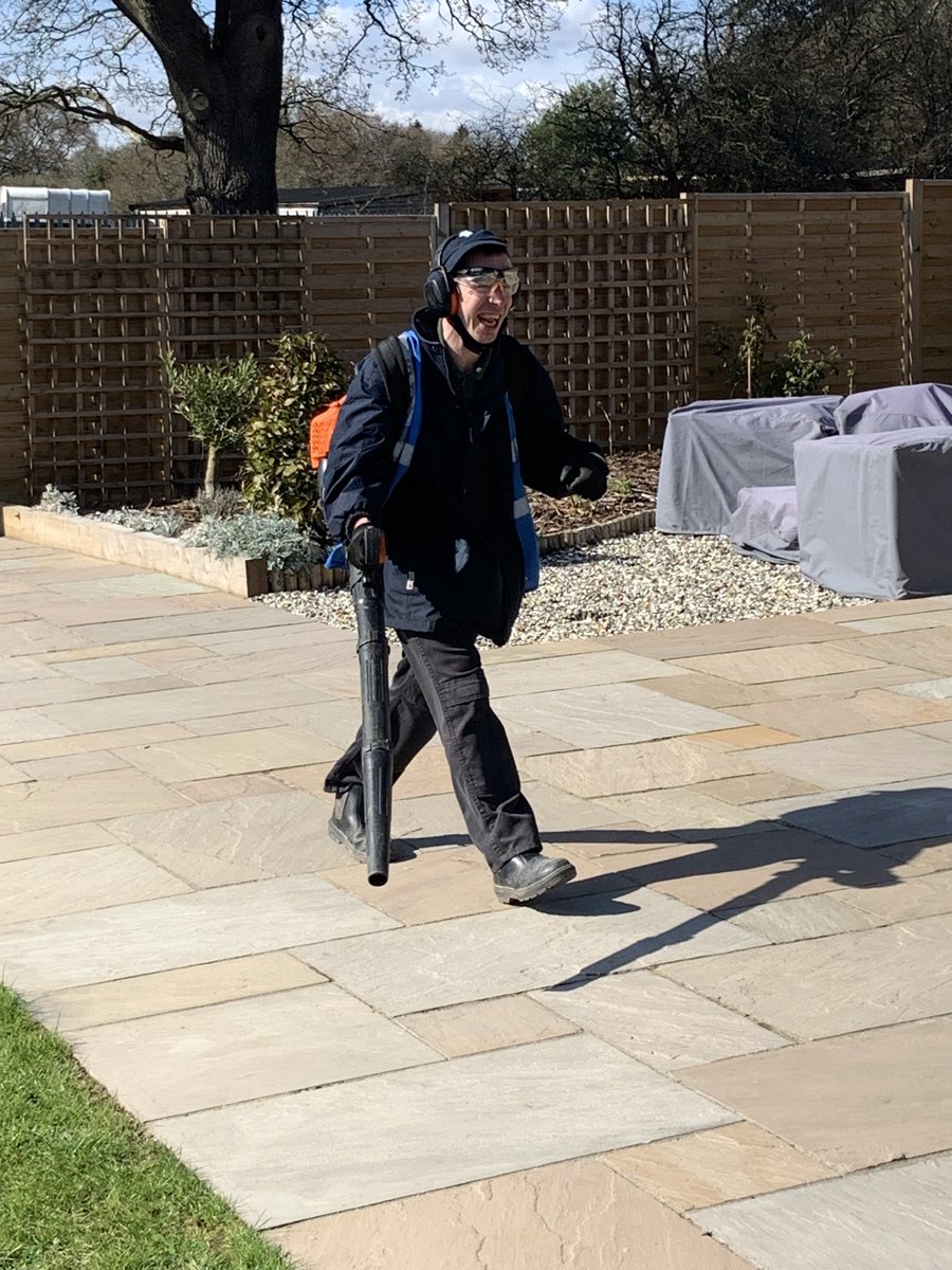 Keeping the event areas clean and tidy ready for guests 👌