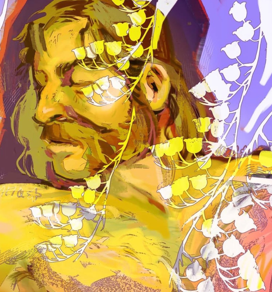 winteursbirdd's tweet image. started the day painting gouache kim, ending it with the may bells harryy. bday paintings myeah :]]