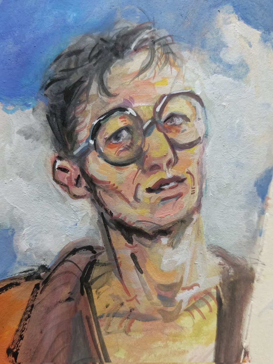 winteursbirdd's tweet image. started the day painting gouache kim, ending it with the may bells harryy. bday paintings myeah :]]