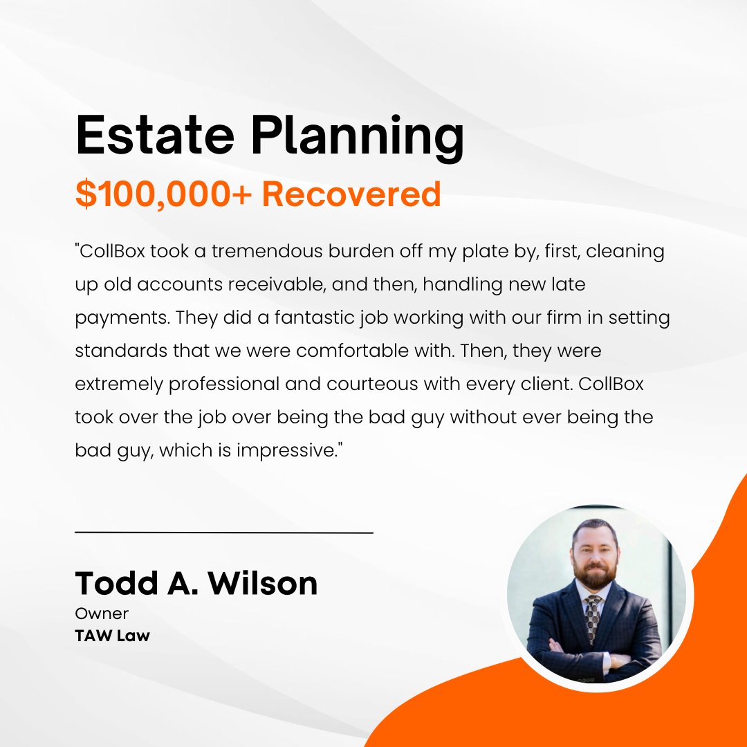 collbox's tweet image. 🧾 $100,000+ recovered. Zero client friction.

Don’t take our words for it, here’s what a client says about CollBox.

Ready to take collections off your plate? Let’s talk. 

Visit hubs.ly/Q03lrk7N0 now!

#legalbilling #lawfirms #CollBox #cashcollections