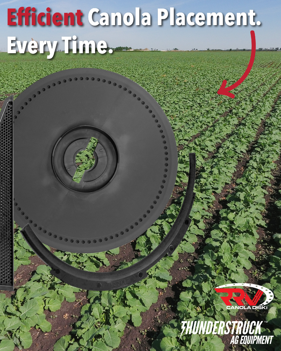 ThunderstruckAg's tweet photo. Canola done right with the @rrvcanoladisk. Consistent depth. Precise placement.
Start planting Canola right! Click the Link Below to Get Yours! 👇
https://t.co/6h7oA50s0F
#Johndeere #JD #plant25 #plantingprecision https://t.co/b5fgGmIlwp