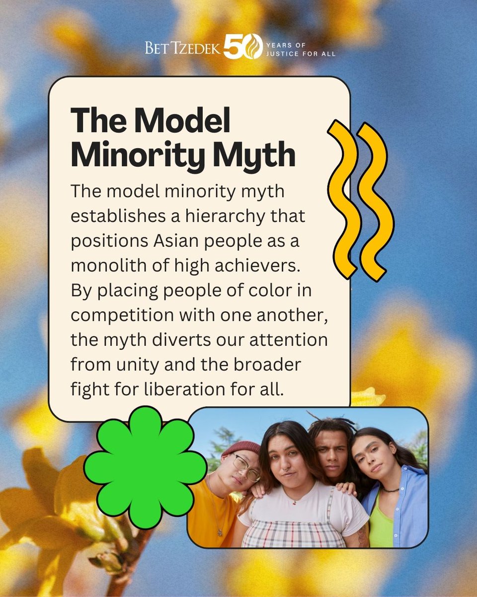 BetTzedek's tweet image. As we celebrate AANHPI Heritage Month, it&apos;s important to note harmful stereotypes such as the #ModelMinorityMyth, which overlooks the struggles faced by this community. Not all AANHPI fall under this category; many work low-wage jobs &amp;amp; are at risk of exploitation. #AAPIMonth