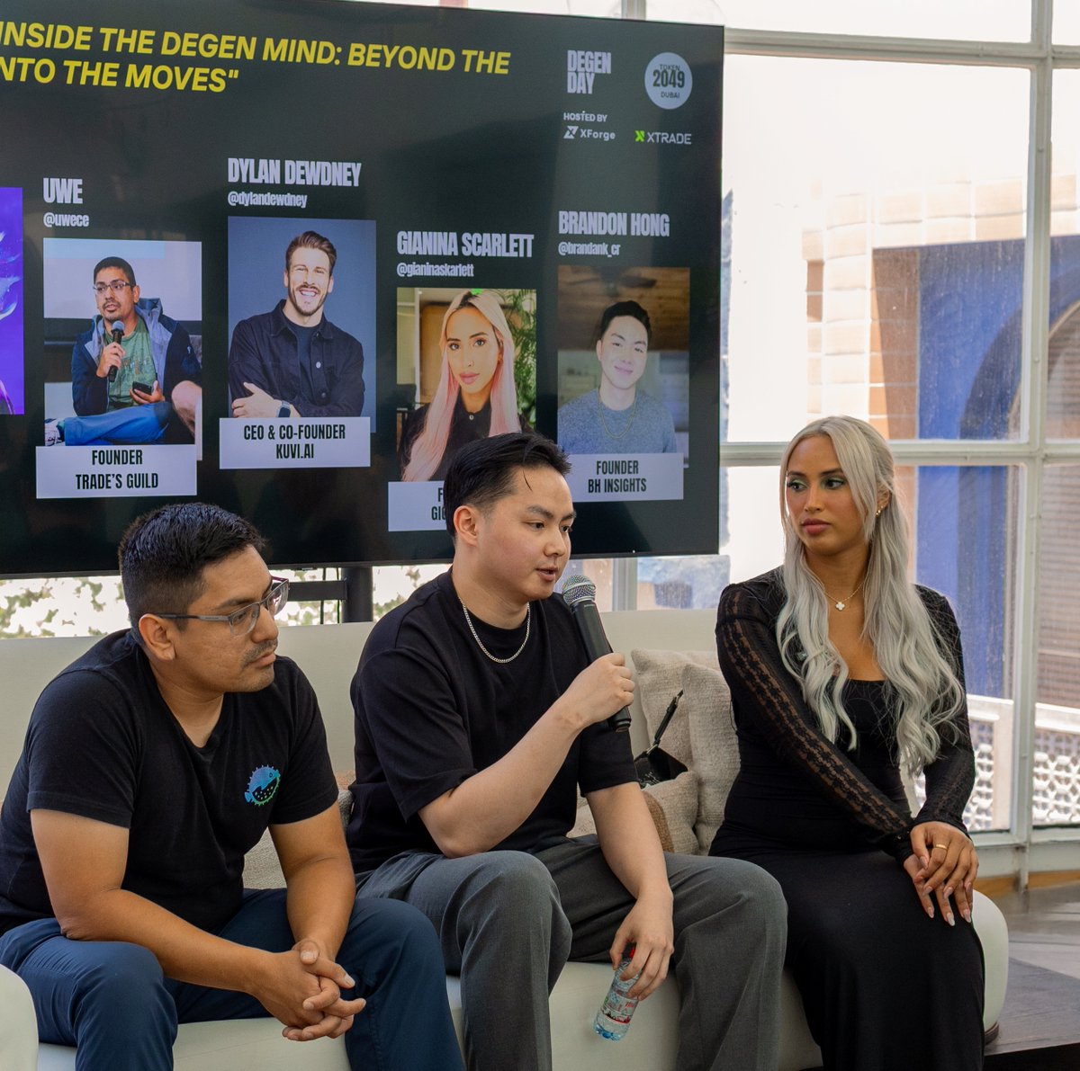 XForgeOfficial's tweet image. TOKEN2049 throwback ✨
🧠 Inside the Degen Mind Panel

Not just vibes. Not just memes. 
Real talk from the trenches.

@uwece @dylandewdney @gianinaskarlett @brandank_cr lit up #DegenDay with zero-filter knowledge 🔥