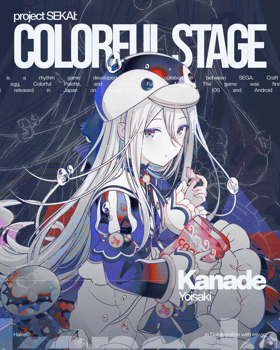 Haine_pi's tweet image. *Kanade Yoisaki;
Quick design (3 Minutes) 

#プロセカ #ProjectSekai