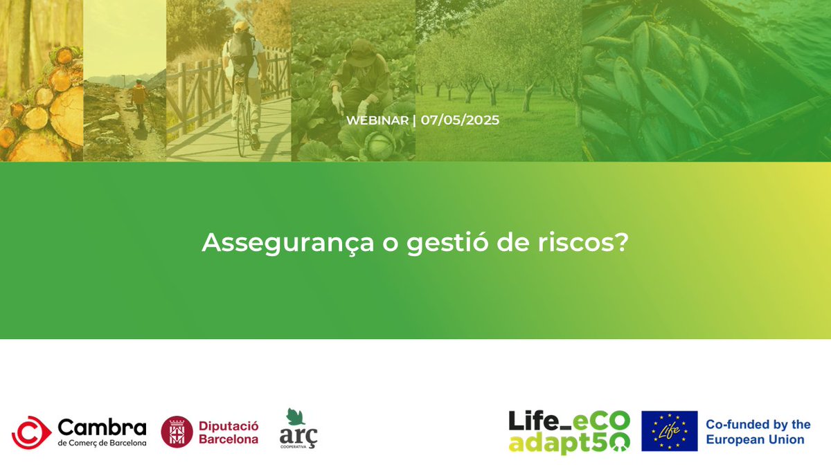 📹Tant si has assistit al webinar 4 "Assegurança o gestió de riscos?" com si no ho has fet ja pots veure'n el vídeo 
🔗 youtu.be/TW0WJgILAaw