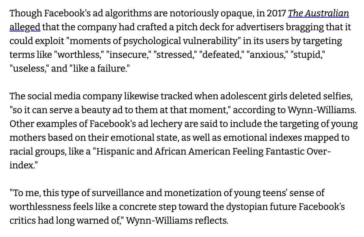 Man, this is genuinely grotesque and evil shit.