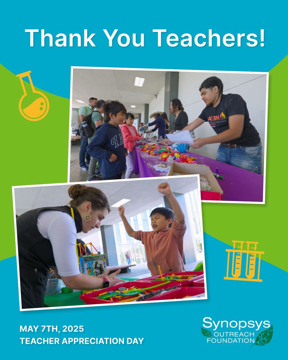 Today (and every day!) we appreciate the amazing STEM teachers who inspire curiosity, creativity, and courage. 

THANK YOU for building the innovators of tomorrow! 🍎📚 

#TeacherAppreciationWeek #ThankATeacher #STEMeducation