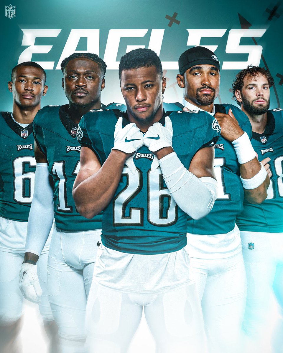 Five warriors, one mission. Run it back. 😤🦅

#FlyEaglesFly