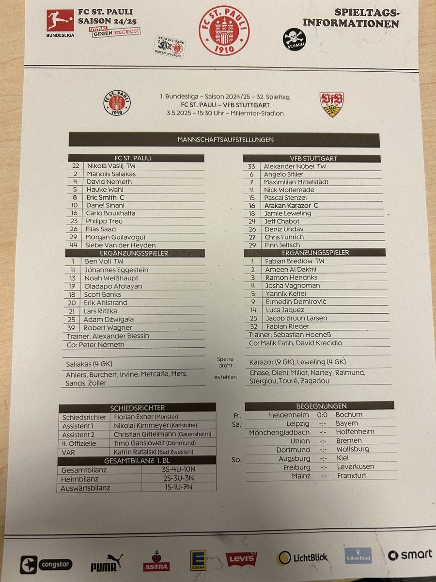 🚨Sur une des dernières frappes a l'échauffement Elias Saad international 🇹🇳 a ressenti une douleur aux adducteurs .
Après l' IRM effectué lundi à la "ENDO Klinik ", les premières constatations ont été confirmées :
 il ne reviendra pas cette saison .
prompt rétablissement 🙏🏾