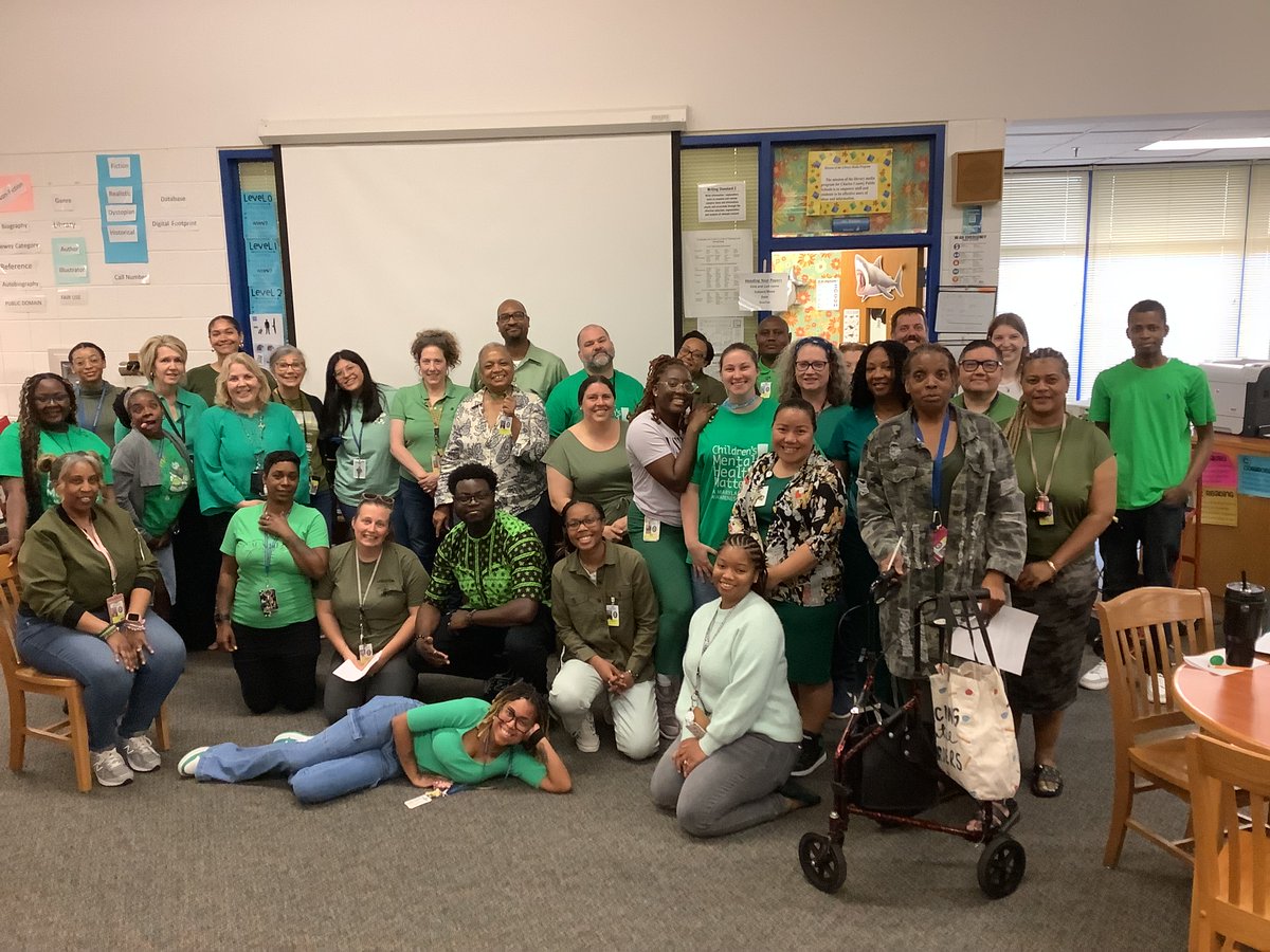 Our staff wore green to support #MentalHealthAwareness for our students and our community! #MHAM2025 #MentalHealthMatters