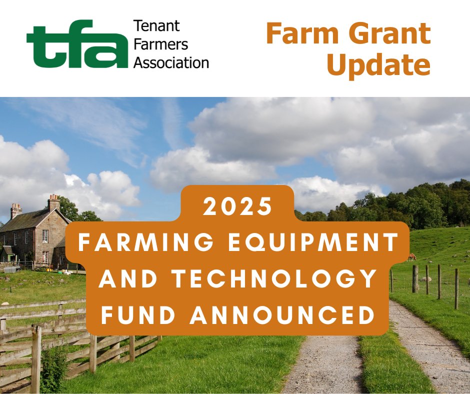 2025 Farming Equipment and Technology Fund Announced

TFA Publishes Blog Outlining What You Need To Know 👉 click on 🔗 in bio or visit tfa.org.uk/tfa-blog-288-f…