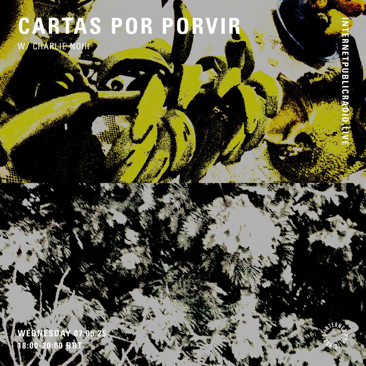 hello angels ✺ today [07.05.25] i present my fourth episode of my show 'cartas por porvir' on <a href="/internetpradio/">Internet Public Radio</a> 

‿ ⁀ internetpublicradio.live ⊰ 06PM ⦍ 🇧🇷 ⦎  ⁀ 03PM ⦍ 🇲🇽 ⦎ ⊱

⃡ *playing ambient and other favorite tracks  ⃡
