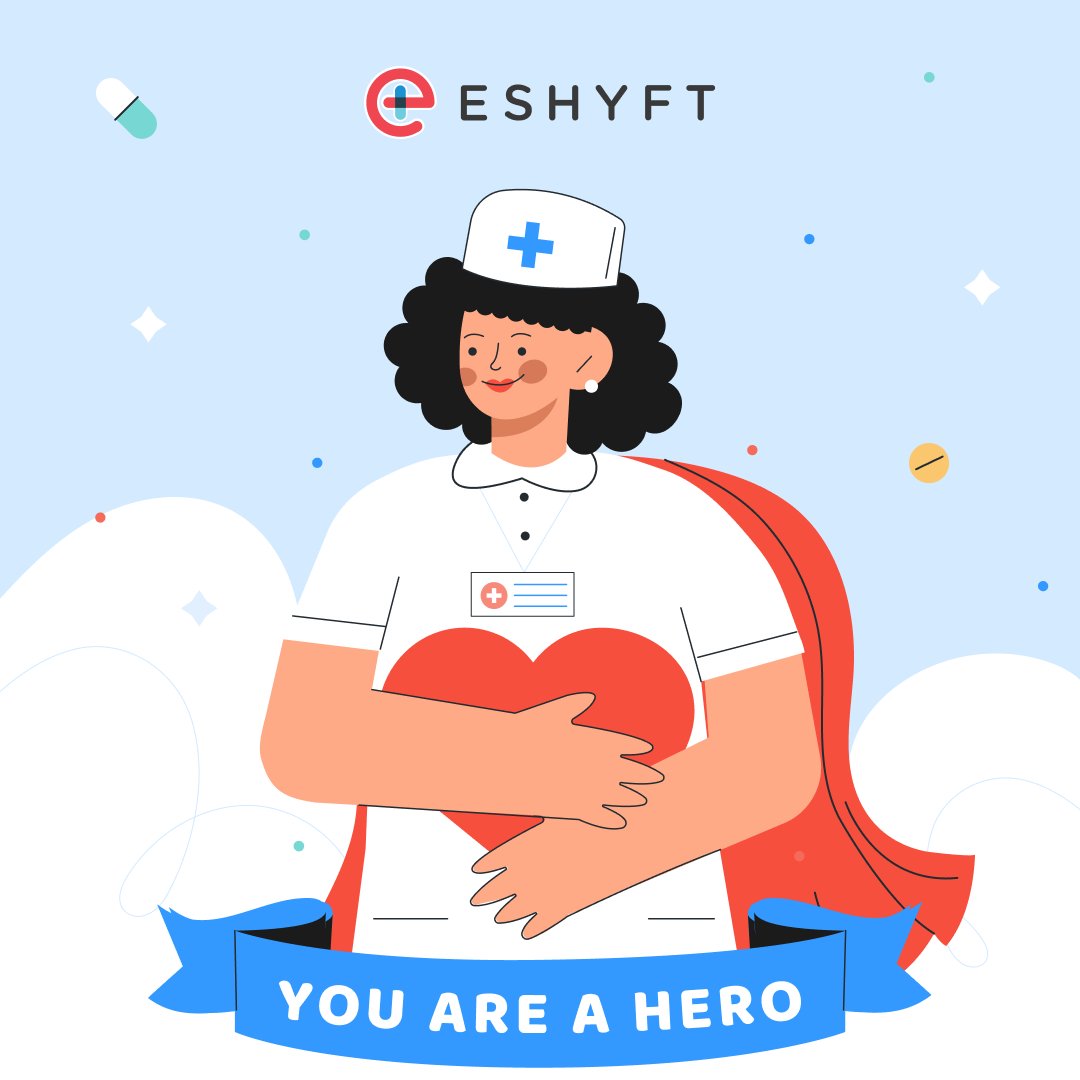 This #NursesWeek, we celebrate you — the heart of ESHYFT. 💙

Your compassion, strength, and dedication inspire us every day. The selfless care you provide makes an impact on every life you touch. 

We’re proud to support you. Thank you!
 #ThankYouNurses #NursesWeek2025
