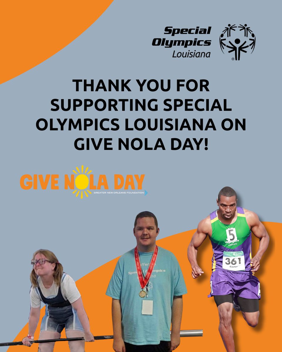 Thank you to everyone for supporting SOLA athletes on Give NOLA Day! <a href="/GNOFoundation/">GNOFoundation</a>