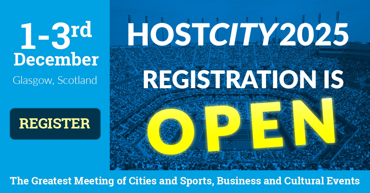 🚨 Registration is OPEN for #HostCity2025!
Join the world’s leading event owners, organisers and destinations in Glasgow on 1-3 Dec for powerful networking, thought leadership &amp; innovation in major events 
🎟️Register: eu1.hubs.ly/H0jW2K-0 
#HostCity #MajorEvents #EventProfs