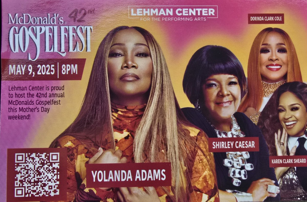 King Talk Tuesdays (@king_tuesdays) on Twitter photo The Show of Shows is here. <a href="/McDonalds/">McDonald's</a> Gospelfest <a href="/LehmanCenter/">Lehman Center</a> <a href="/LehmanCollege/">Lehman College</a>, get your tickets today <a href="/IUIC_MtVernon/">IUIC Mt.Vernon</a> <a href="/LattinaBrown/">Lattina Brown, MPA 🇯🇲</a> <a href="/PS41GunHillRoad/">P.S. 41 Gun Hill Road</a> <a href="/JacobiHosp/">NYC Health + Hospitals/Jacobi |North Central Bronx</a> <a href="/CommishCumbo/">Laurie Cumbo</a> <a href="/AndyKingNYC/">Andy King</a> <a href="/blackenterprise/">Black Enterprise</a> <a href="/NYCMayor/">Mayor Eric Adams</a> <a href="/HealthEdProject/">Healthcare Education Project</a> <a href="/CMAmandaFarias/">Council Member Amanda Farías</a> <a href="/MindBuildersCAC/">Mind-Builders</a> <a href="/Bronxvoice1/">Bronx Voice</a> The Show of Shows is here. <a href="/McDonalds/">McDonald's</a> Gospelfest <a href="/LehmanCenter/">Lehman Center</a> <a href="/LehmanCollege/">Lehman College</a>, get your tickets today <a href="/IUIC_MtVernon/">IUIC Mt.Vernon</a> <a href="/LattinaBrown/">Lattina Brown, MPA 🇯🇲</a> <a href="/PS41GunHillRoad/">P.S. 41 Gun Hill Road</a> <a href="/JacobiHosp/">NYC Health + Hospitals/Jacobi |North Central Bronx</a> <a href="/CommishCumbo/">Laurie Cumbo</a> <a href="/AndyKingNYC/">Andy King</a> <a href="/blackenterprise/">Black Enterprise</a> <a href="/NYCMayor/">Mayor Eric Adams</a> <a href="/HealthEdProject/">Healthcare Education Project</a> <a href="/CMAmandaFarias/">Council Member Amanda Farías</a> <a href="/MindBuildersCAC/">Mind-Builders</a> <a href="/Bronxvoice1/">Bronx Voice</a>