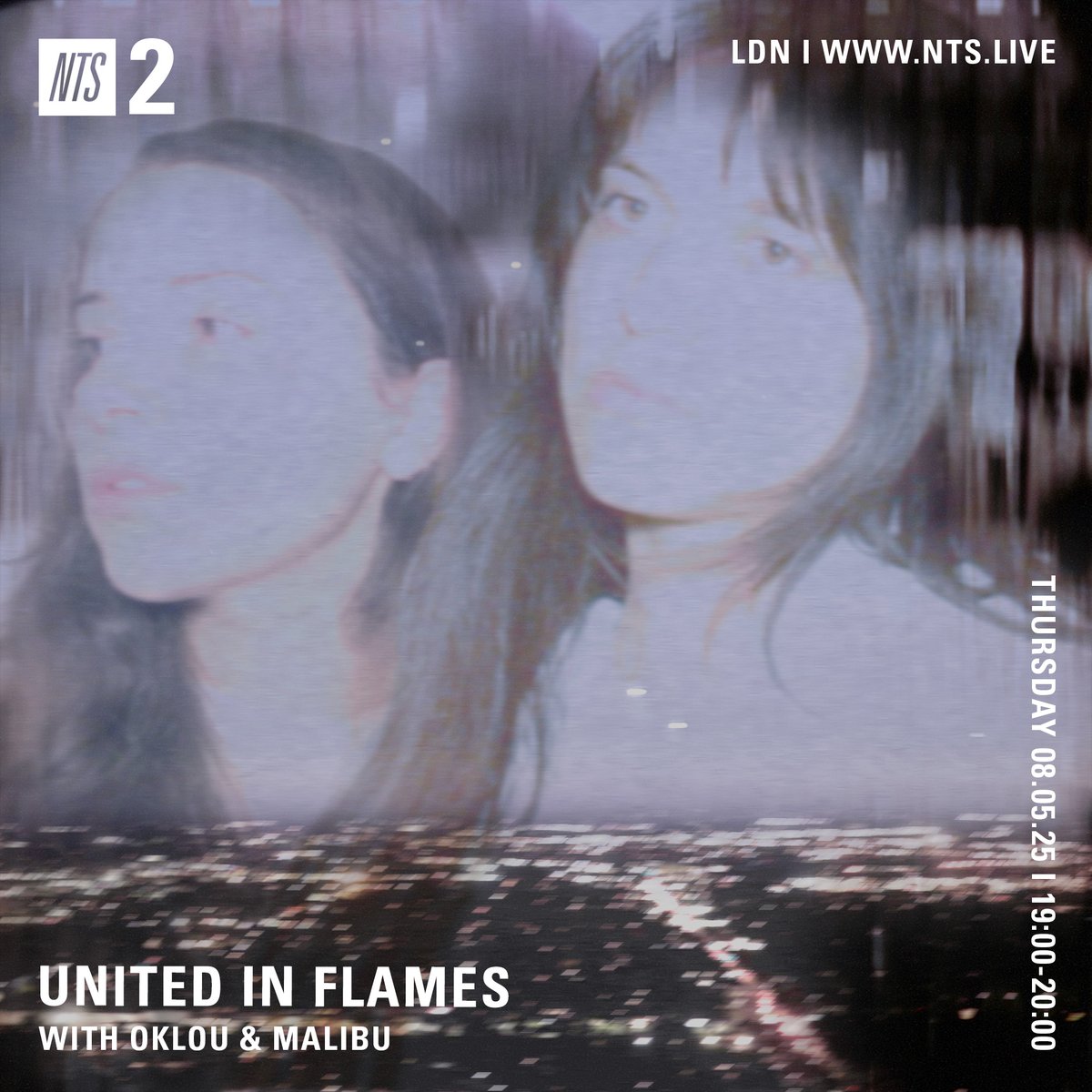 tomorrow #unitedinflames on <a href="/NTSlive/">NTS Radio</a> — 7PM (UK time) CH2
guest this time to stargaze with me is <a href="/oklou_/">oklou</a> 🎧