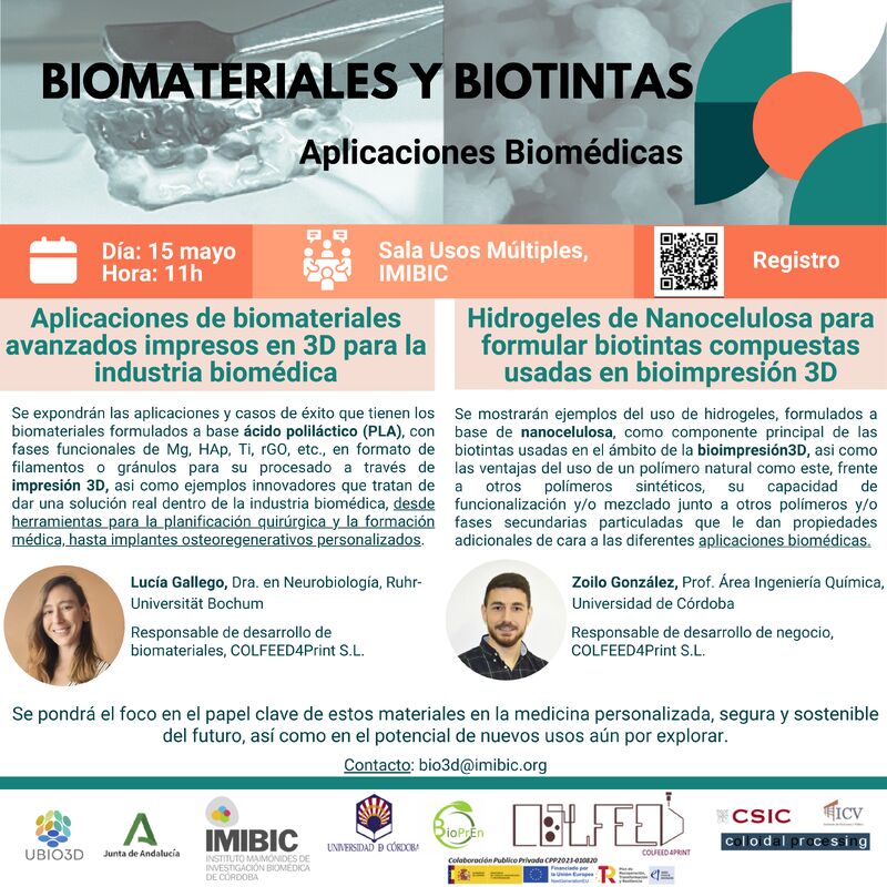 Instituto de Cerámica y Vidrio ICV-CSIC (@icvcsic) on Twitter photo La semana que viene en <a href="/IMIBIC/">IMIBIC</a> , Córdoba, podréis asistir a las charlas de @LucíaCarmenGallegoVillarejo y @ZoiloGonzalezGranados de <a href="/colfeed4print/">COLFEED4Print</a> y <a href="/icvcsic/">Instituto de Cerámica y Vidrio ICV-CSIC</a> , sobre la creciente relevancia de la fabricación aditiva en el ámbito de la biomedicina
colfeed.com La semana que viene en <a href="/IMIBIC/">IMIBIC</a> , Córdoba, podréis asistir a las charlas de @LucíaCarmenGallegoVillarejo y @ZoiloGonzalezGranados de <a href="/colfeed4print/">COLFEED4Print</a> y <a href="/icvcsic/">Instituto de Cerámica y Vidrio ICV-CSIC</a> , sobre la creciente relevancia de la fabricación aditiva en el ámbito de la biomedicina
colfeed.com