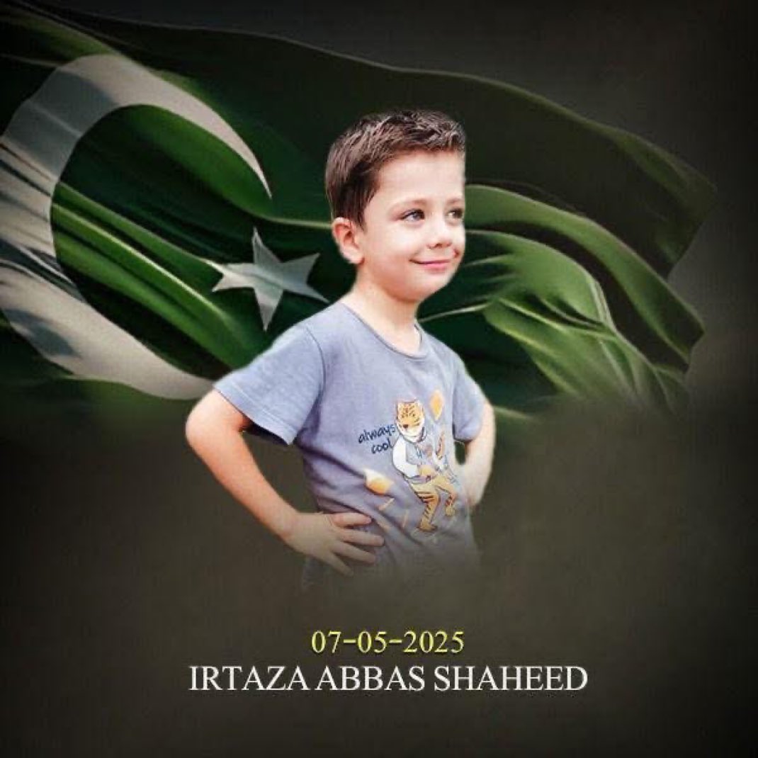 Shahidmasooddr's tweet photo. اللہ تعالٰی معصوم پھول پر اپنی خاص رحمت عطاء فرمائے جس نے شہادت کا رتبہ حاصل کیا ۔آمین https://t.co/ndFZI8BhHs