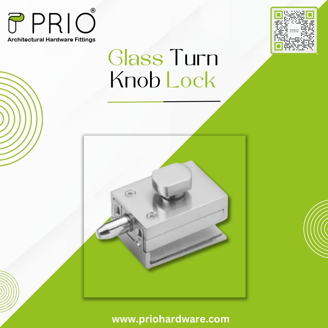prio_india's tweet photo. 🔐 Secure your glass doors with style and strength!
Introducing the premium Glass Turn Knob Lock from Prio Hardware.
#GlassLock #PrioHardware #ArchitecturalFittings #SecureInStyle #KnobLock https://t.co/ykGK3D6vej