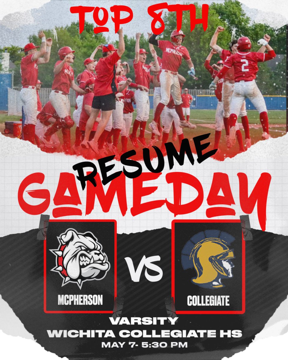 BullPupBaseball's tweet photo. 🆚 Wichita Collegiate
⏰ 5:30 pm (Game resumes in top 8th inning)
🏟️ Wichita Collegiate High School, Wichita, KS
📊 Gamechanger Live Stats
🎥 Gamechanger Live Stream
📻🎙 Ad Astra Radio App (98.9 FM)
AVCTL-III https://t.co/cc9OJ14cRG