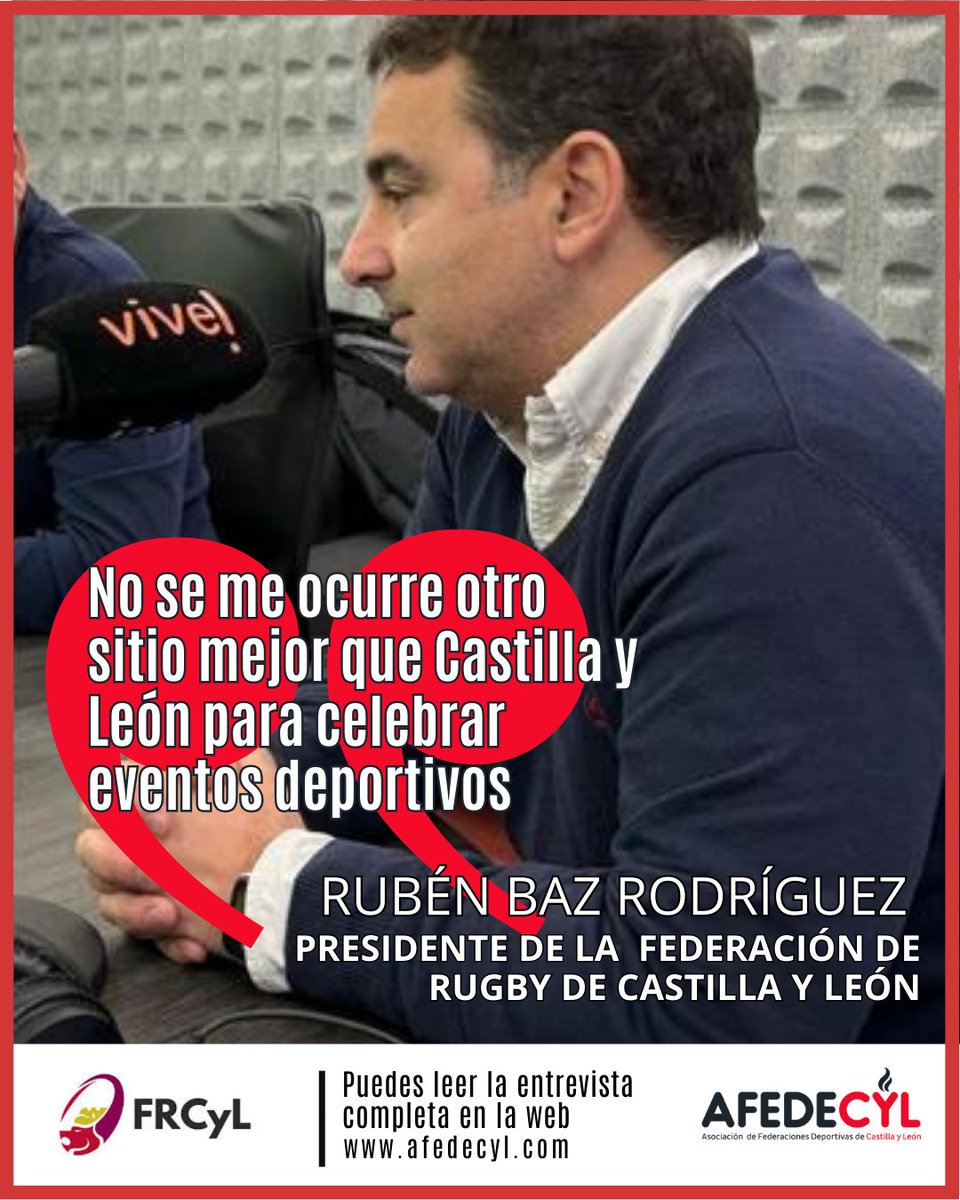 HOY HABLAMOS CON... Rubén Baz Rodríguez, presidente de la Federación de Rugby de Castilla y León
#Afedecyl #teamcyl #deportefederado #somos200mil
afedecyl.com/2025/05/entrev…