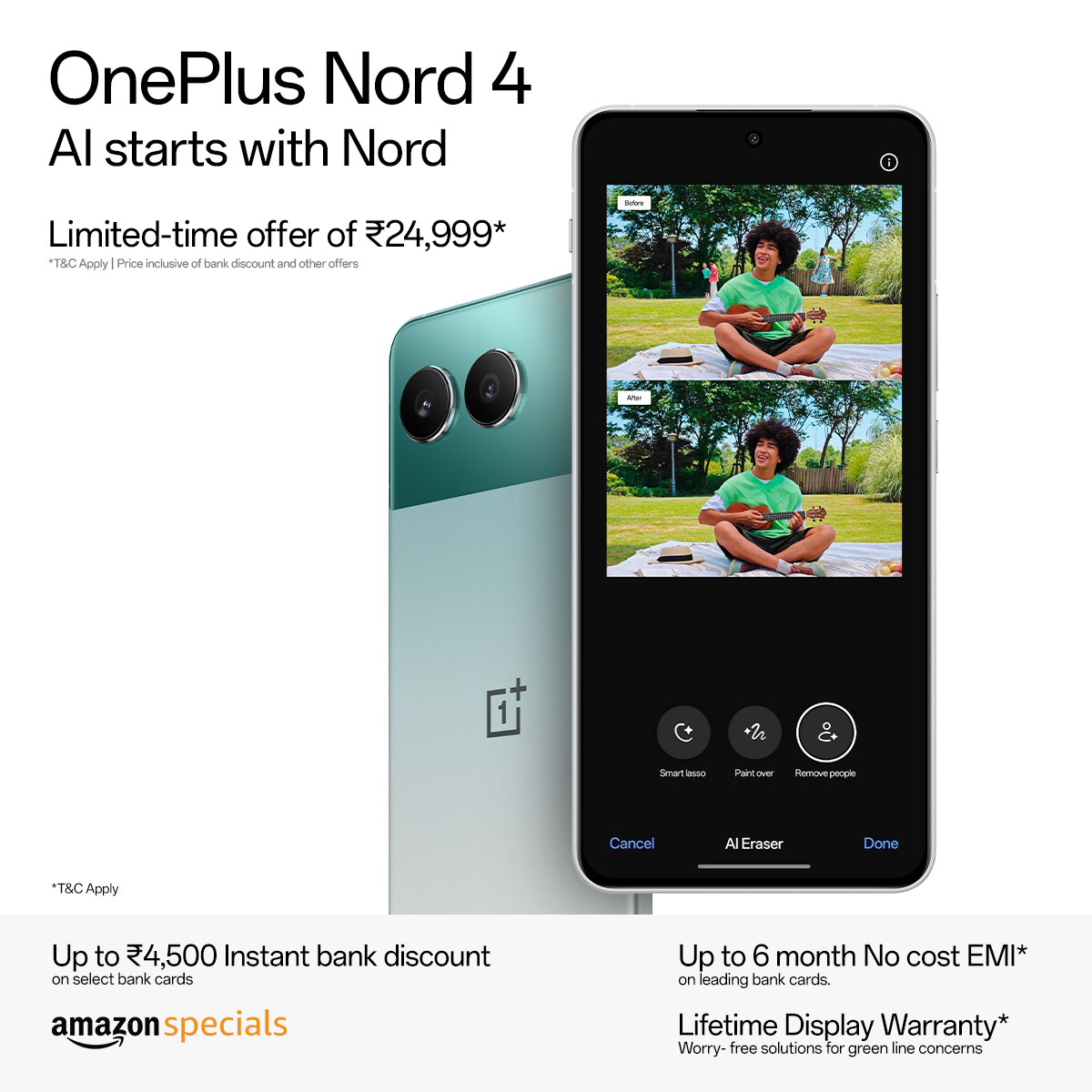 OnePlus_IN's tweet image. I like to (re)move it (re)move it. #OnePlusNord4 #AI