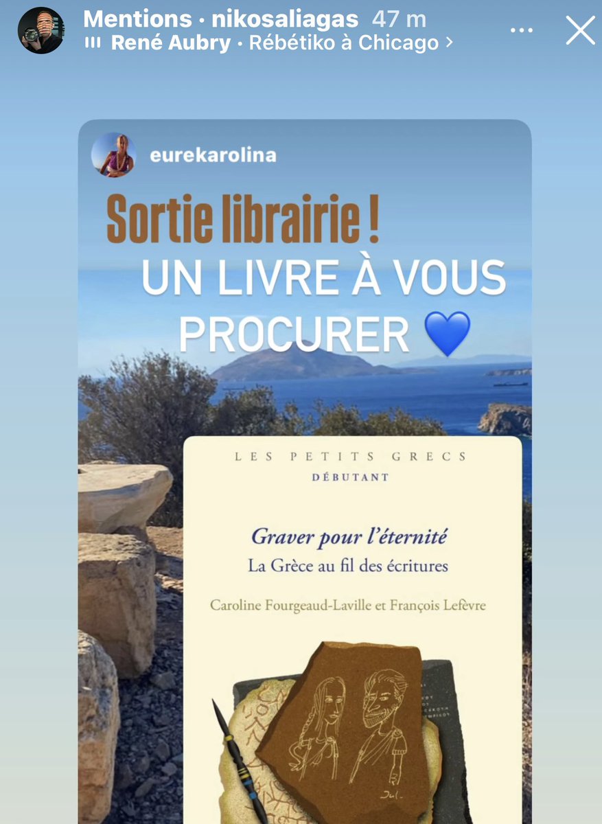Caroline Fourgeaud-Laville (@eurekaparis5) on Twitter photo Merci <a href="/nikosaliagas/">Nikos Aliagas</a> pour cette jolie mise en lumière d’un livre qui devrait parler à tous les voyageurs, amateurs de musées, vadrouilleurs du Louvre, passionnés de lettres !
📚 lesbelleslettres.com/livre/97823777…
📮 amazon.fr/gp/aw/d/237775… Merci <a href="/nikosaliagas/">Nikos Aliagas</a> pour cette jolie mise en lumière d’un livre qui devrait parler à tous les voyageurs, amateurs de musées, vadrouilleurs du Louvre, passionnés de lettres !
📚 lesbelleslettres.com/livre/97823777…
📮 amazon.fr/gp/aw/d/237775…