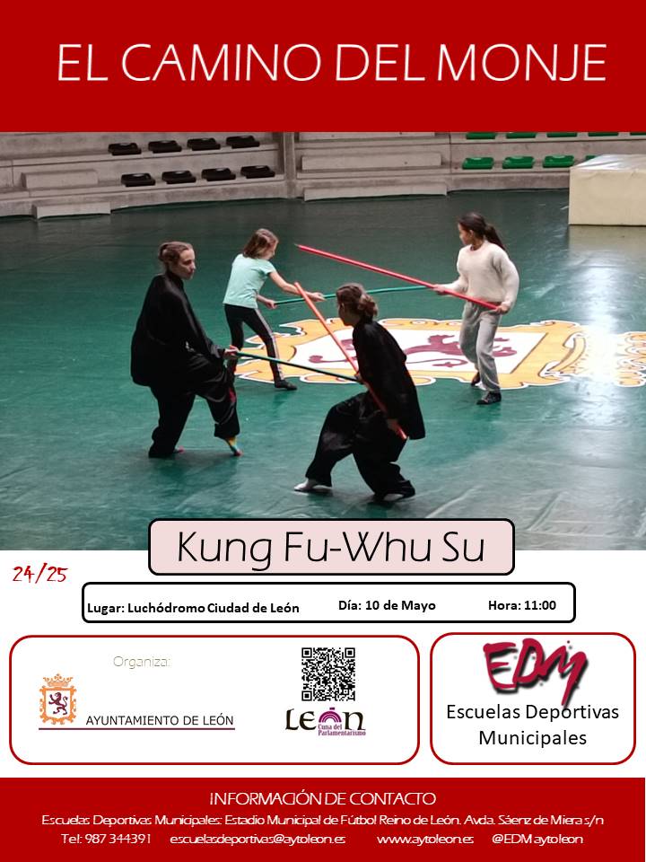 Las Escuelas Deportivas Municipales de este  Excmo. Ayuntamiento, va a organizar el evento: 
“El Camino del Monje”  
Día: sábado 10 de Mayo  
Horario: 11 horas  
Lugar: Luchódromo Ciudad de León
<a href="/LeonAyto/">Ayuntamiento de León</a> , #leonesp , #EDMLeon , #aytoleon ,
<a href="/EDM_aytoleon/">EDM-León</a>