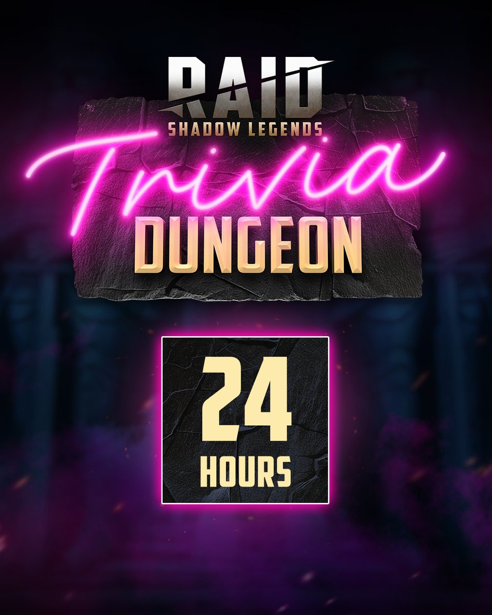 RaidRPG's tweet photo. ⌛Trivia Dungeon premieres tomorrow! Don’t forget to subscribe to the RAID YouTube channel and get your notifications in time to see the show!
#RAID #RAIDShadowLegends #CommunityWeeks #Community #CommunityShow #TriviaDungeon #ContentCreators #show https://t.co/Yec0BeyK1O