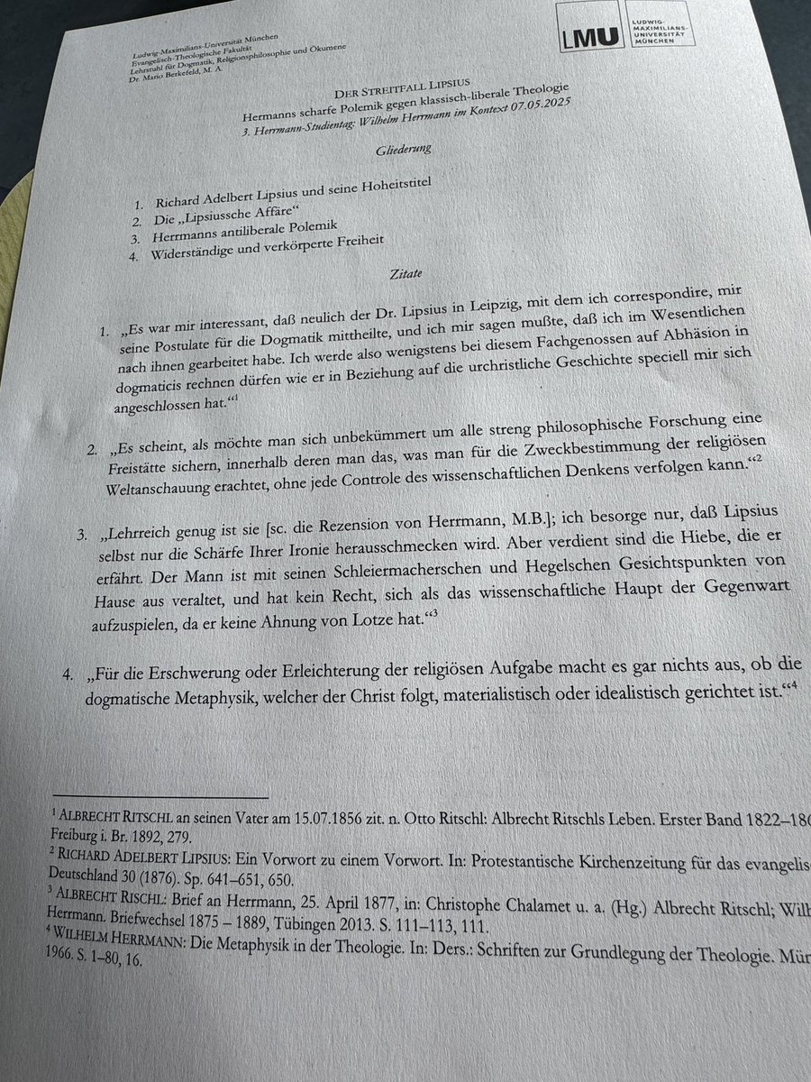 Wilhelm-Herrmann-Workshop heute in Marburg, interessanter Vortrag von Dr. Mario Berkefeld (München) über Lipsius👍