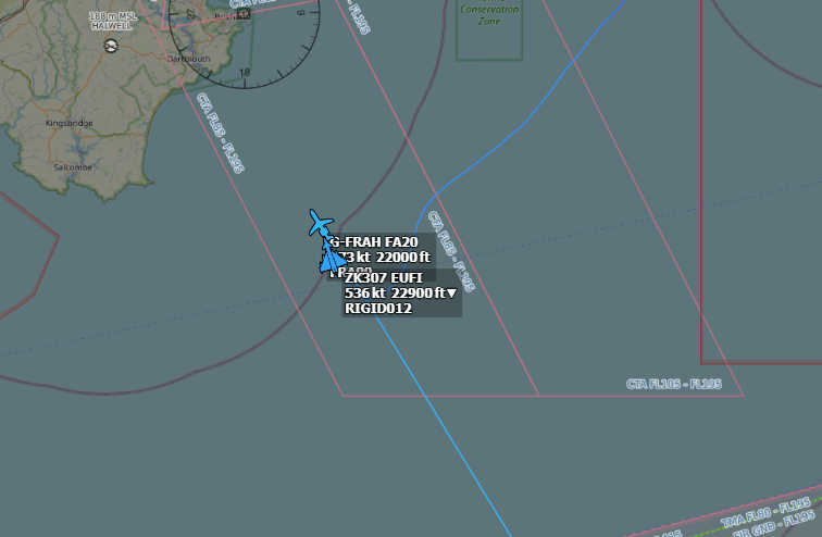 Andyyyyrrrr's tweet photo. 13:01 RIGID 11-12 x2 RAF Eurofighter Typhoons
Out on an EXERCISE QRA with #FRA99
Established comms with 'Target' on 278.600 and is Awaiting instructions from HOTSPUR
All aircraft working 278.600 (RIGID11 flt Reporting to HOTSPUR on 270.150)
#RIGID11
#RIGID12 : #ZK307 https://t.co/ddphgrkDtx
