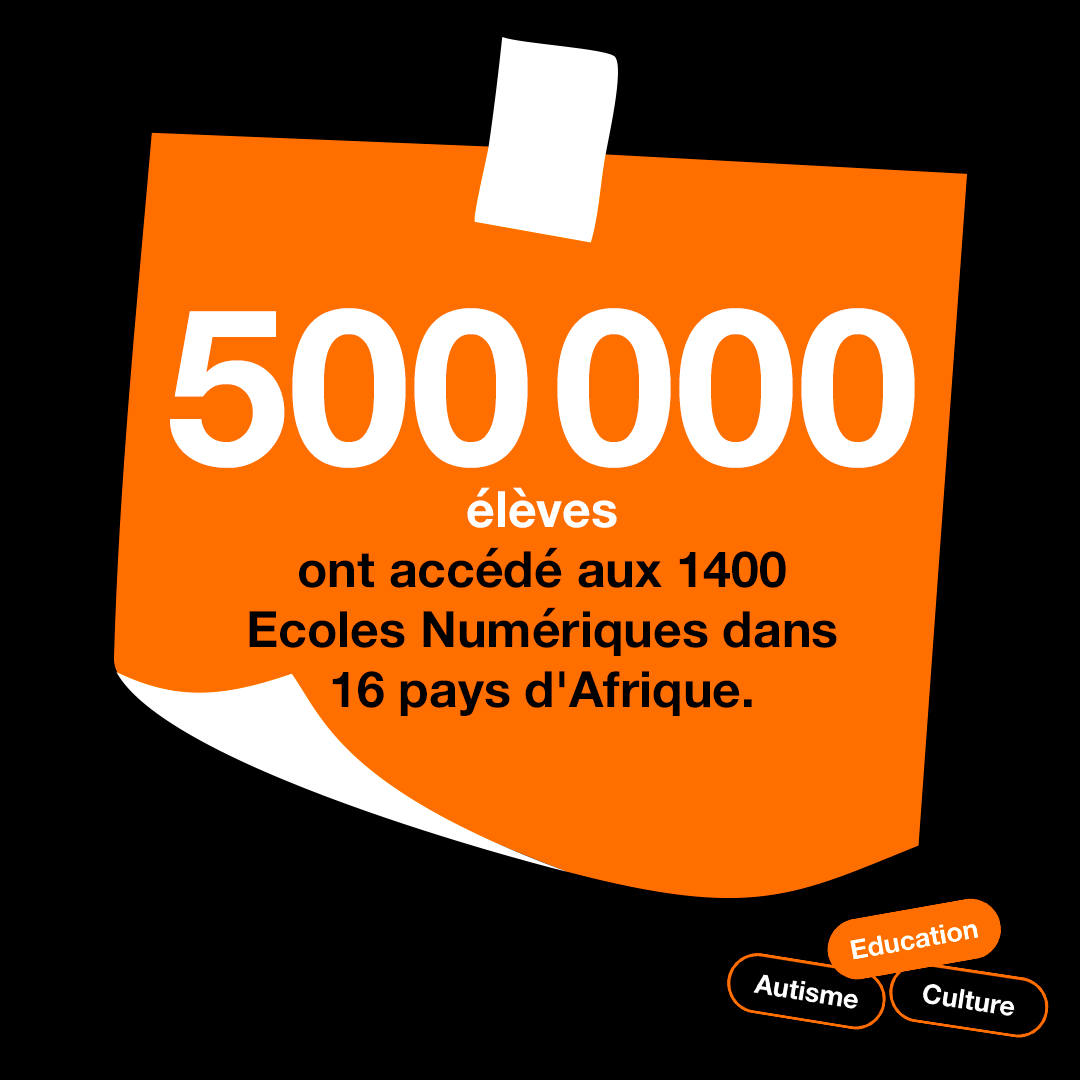 📚 Depuis 10 ans, la #FondationOrange agit pour rendre l’#éducation plus accessible. Dans 16 pays d’Afrique, élèves et enseignants bénéficient d’un accompagnement concret. Permettons à chacun de trouver le goût d’apprendre et les moyens d’exprimer son talent !
