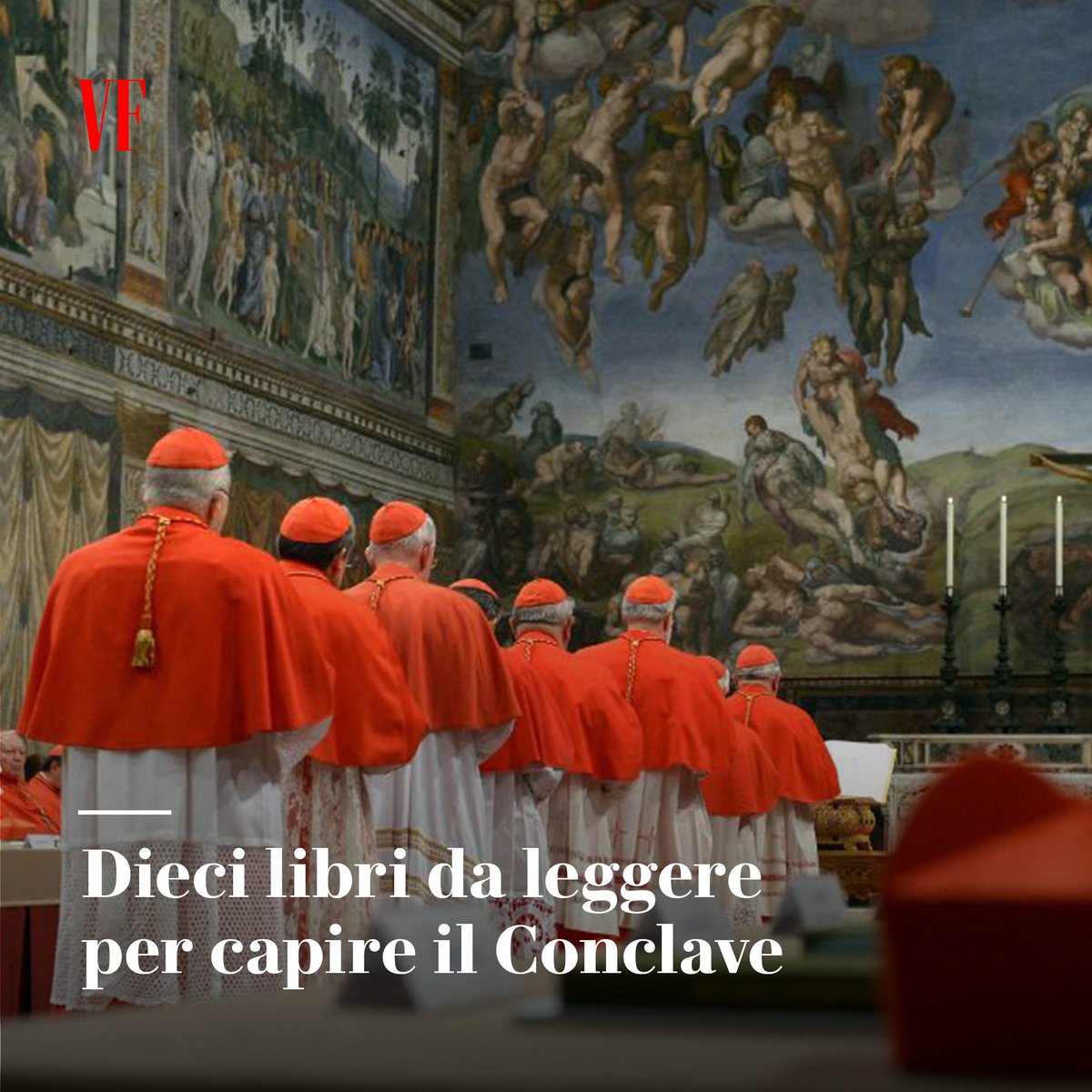 VanityFairIt's tweet photo. Fra saggistica e narrativa il rito dell'elezione del #Papa da sempre affascina scrittori e studiosi. C'è chi ha creato storie come Dan Brown in Angeli e Demoni e chi ha studiato la storia dei #Conclavi: https://t.co/eFqvFJZXWo https://t.co/MR8ywRm15H