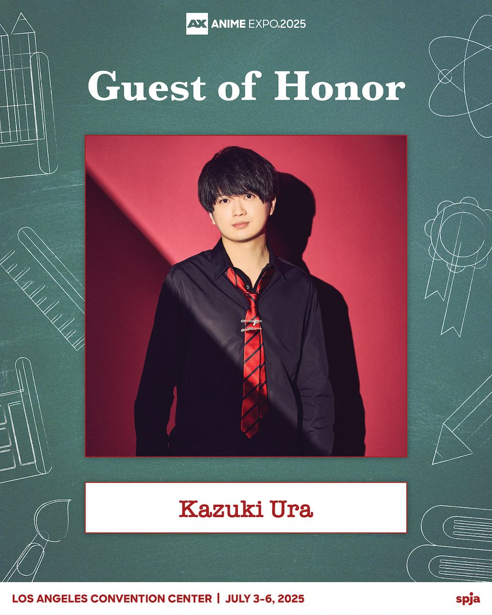 Anime Expo (@animeexpo) on Twitter photo #AX2025 Guest of Honor: ✨️ Kazuki Ura ✨ – 2024 Seiyu Award Winner!
Kazuki Ura is a voice actor who made his lead role debut as the protagonist Yoichi Isagi in Blue Lock, winning Best Lead Actor at the 2024 Seiyu Awards. He stars as Shiki Ichinose in TOUGEN ANKI (2025). #AX2025 Guest of Honor: ✨️ Kazuki Ura ✨ – 2024 Seiyu Award Winner!
Kazuki Ura is a voice actor who made his lead role debut as the protagonist Yoichi Isagi in Blue Lock, winning Best Lead Actor at the 2024 Seiyu Awards. He stars as Shiki Ichinose in TOUGEN ANKI (2025).