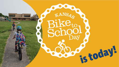 392Usd's tweet image. Do I hear bike bells in the distance? That means that TODAY is Bike to School Day! Can't wait to see you! #biketoschool2025 #kancycle Students - check in at the front doors of your building at 7:50am to enter your name into a drawing for a special prize!